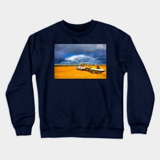 Double Rainbow Over Perranporth RNLI Lifeguard Crewneck Sweatshirt